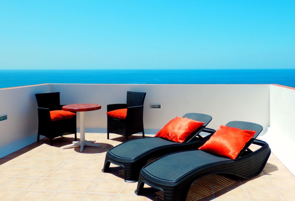 Het strand van Tazacorte op La Palma. Vakantiehuis op La Palma