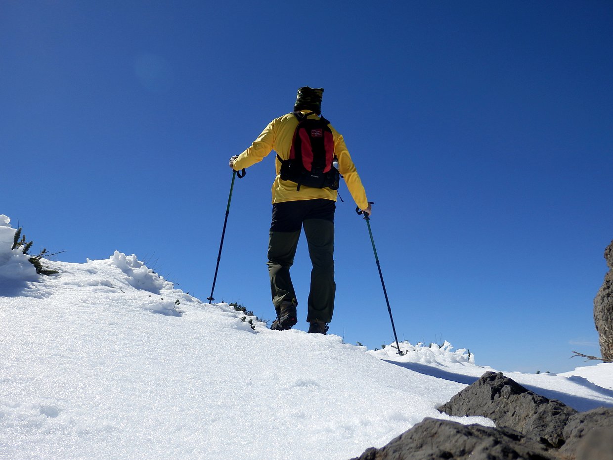 Sneeuw op La Palma. Selfie.